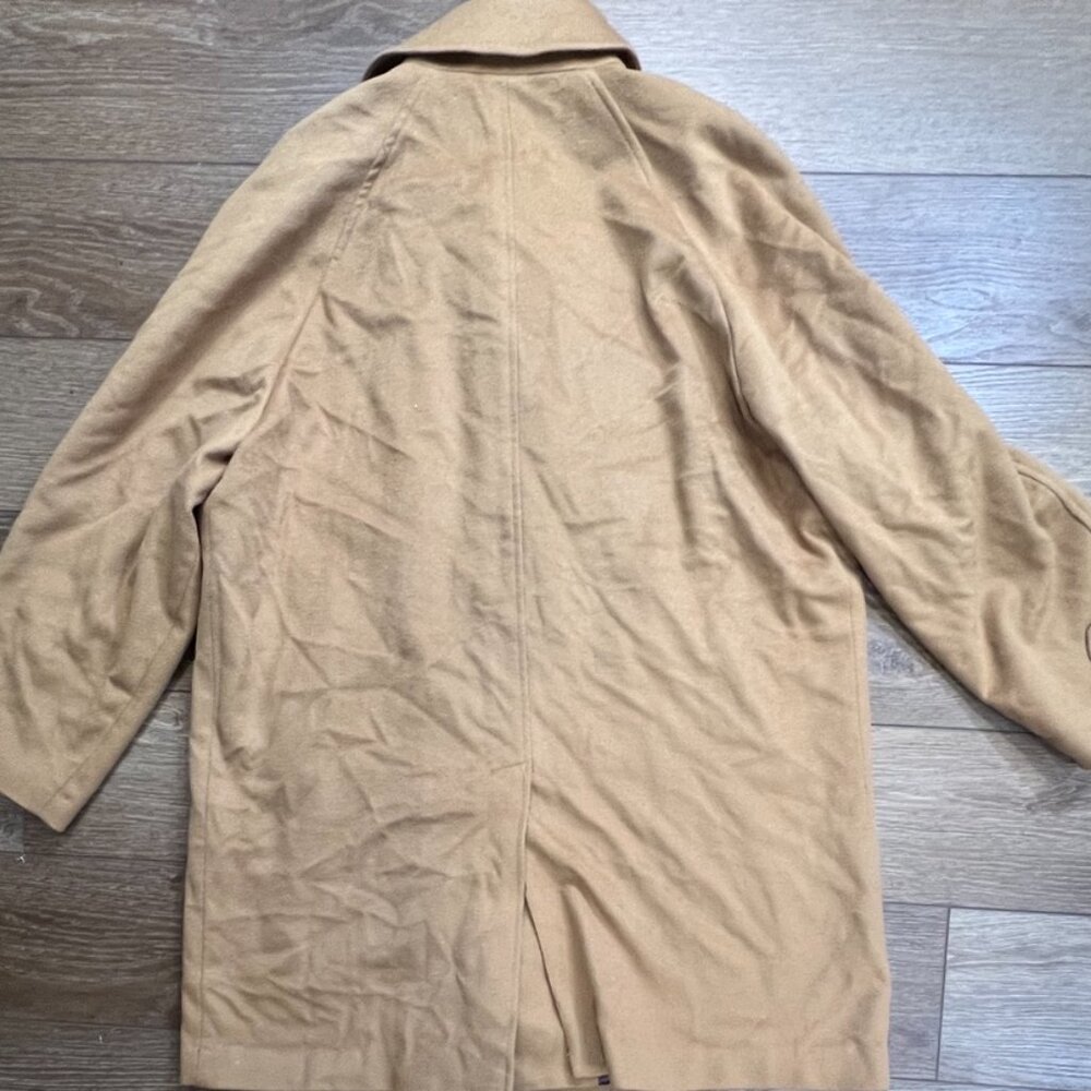 Riccardo Fazzi Cashmere Wool Blend Single Breast Men's Camel Coat 3XL - Picture 13 of 15